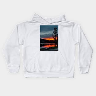 Mirror Lake Sunset Kids Hoodie